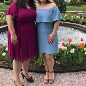 Charles Henry Light Blue Dress